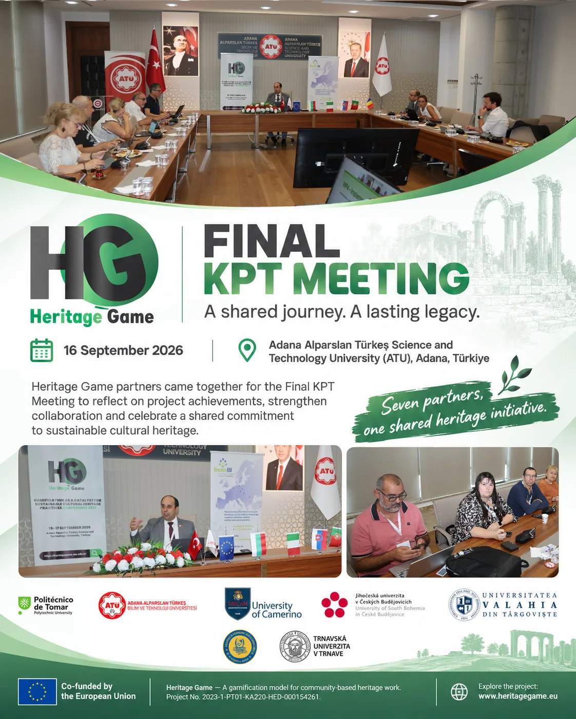 Final KPT Meeting poster — 16 September 2026, Adana
