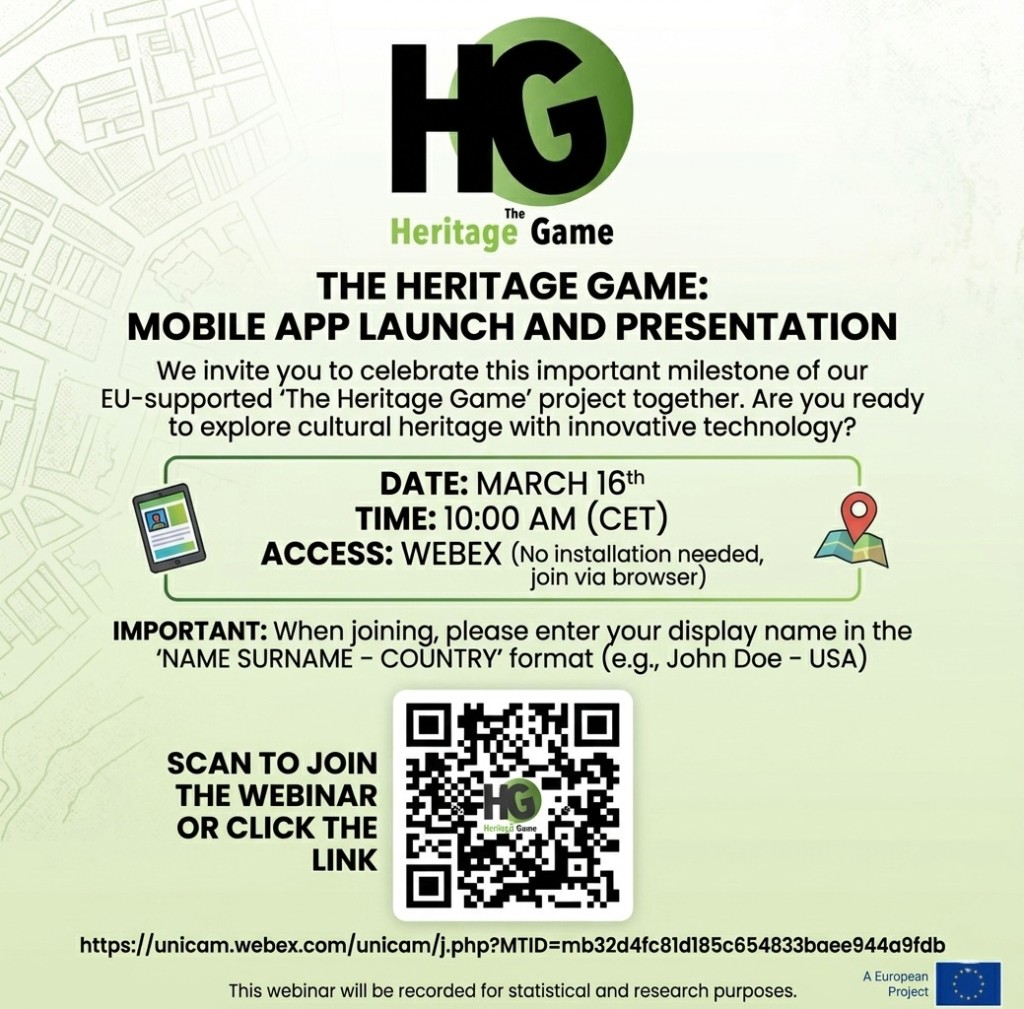 The Heritage Game Mobile App Launch and Presentation – 16 March 2026