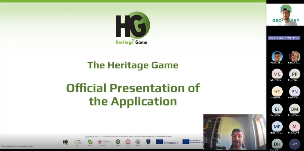 The Heritage Game Mobile App Launch and Presentation by the University of South Bohemia – 26 March 2026